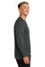 AllMade AL6104 Mens Long Sleeve Crewneck T-Shirt Terrain Grey Model Side