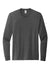 Allmade AL6204 Mens Recycled Long Sleeve Crewneck T-Shirt Heather Charcoal Grey Flat Front