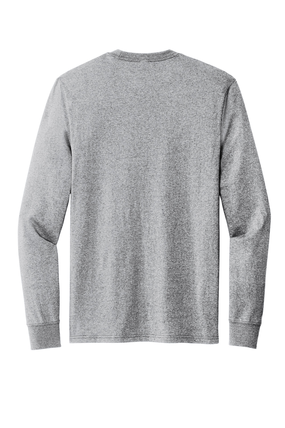 Allmade AL6204 Mens Recycled Long Sleeve Crewneck T-Shirt Heather Remade Grey Flat Back