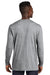 Allmade AL6204 Mens Recycled Long Sleeve Crewneck T-Shirt Heather Remade Grey Model Back