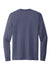 Allmade AL6204 Mens Recycled Long Sleeve Crewneck T-Shirt Heather Navy Blue Flat Back