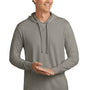 Allmade Mens Mineral Dye Long Sleeve Hooded T-Shirt Hoodie - Driftwood Grey