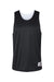Alleson Athletic 506CR Mens Reversible Tank Top Black/White Flat Front