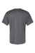 Alleson Athletic 7930 Mens B-Core Placket Short Sleeve Jersey Graphite Grey Flat Back