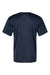 Alleson Athletic 7930 Mens B-Core Placket Short Sleeve Jersey Navy Blue Flat Back