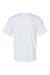 Alleson Athletic 7930 Mens B-Core Placket Short Sleeve Jersey White Flat Back