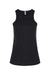 American Apparel 101CVC Womens CVC Racerneck Tank Top Black Flat Front