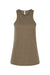 American Apparel 101CVC Womens CVC Racerneck Tank Top Heather Army Brown Flat Front