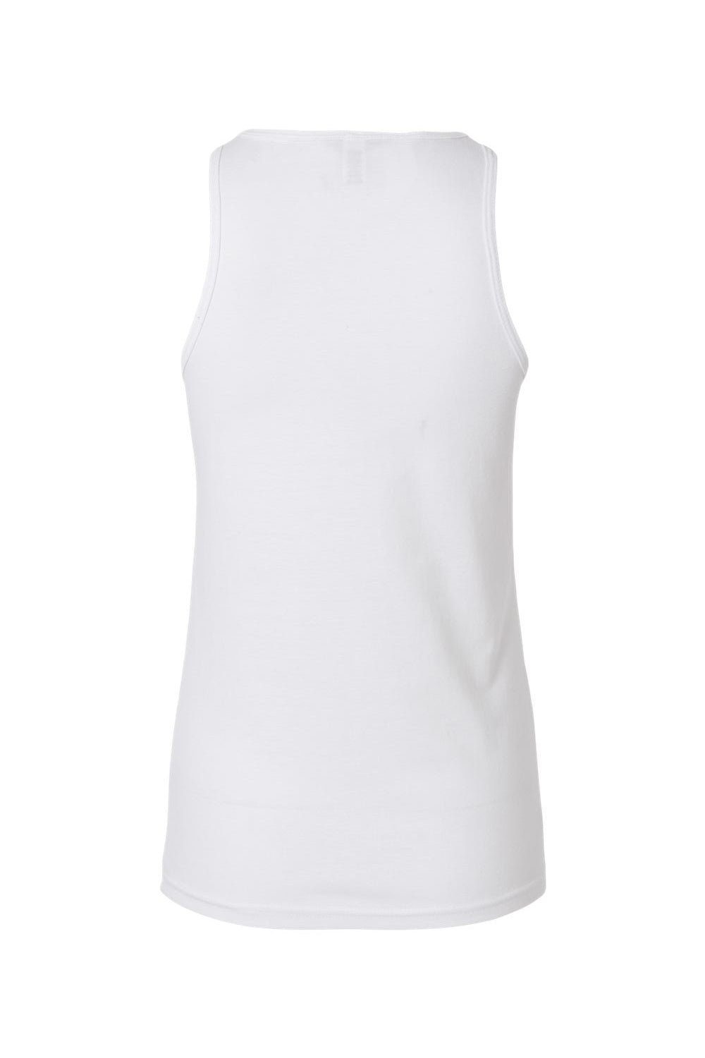 American Apparel 101CVC Womens CVC Racerneck Tank Top White Flat Back
