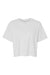 American Apparel 102 Womens Fine Jersey Boxy Short Sleeve Crewneck T-Shirt White Flat Front