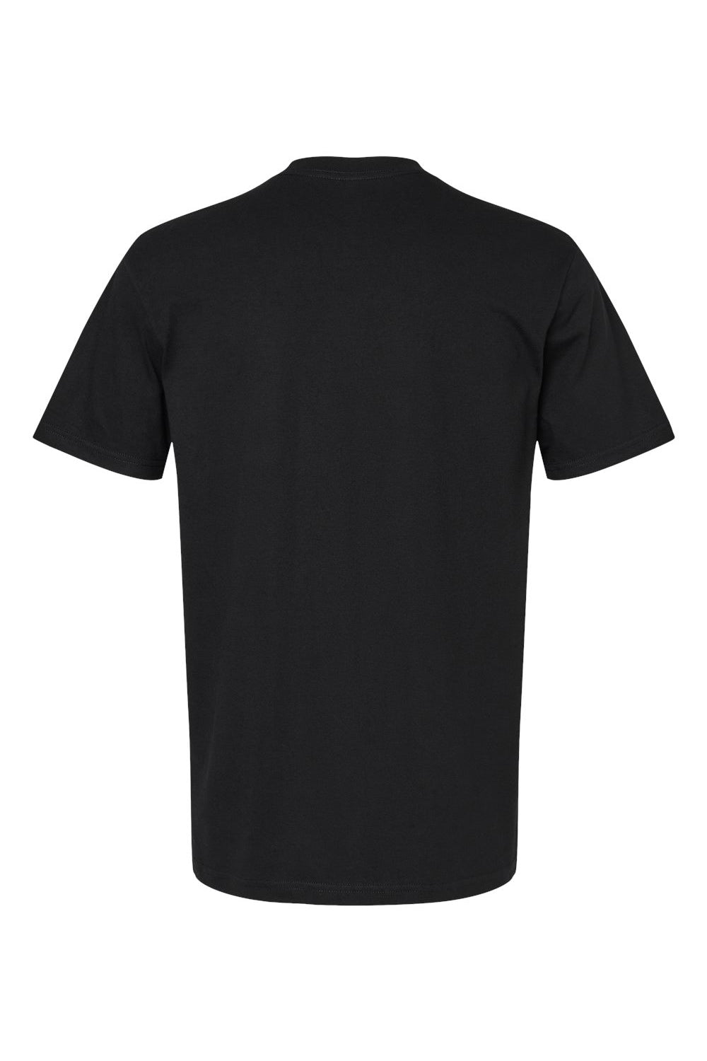 American Apparel 2001CVC Mens CVC Short Sleeve Crewneck T-Shirt Black Flat Back