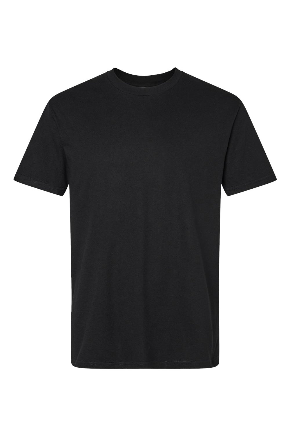 American Apparel 2001CVC Mens CVC Short Sleeve Crewneck T-Shirt Black Flat Front