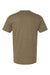 American Apparel 2001CVC Mens CVC Short Sleeve Crewneck T-Shirt Heather Army Brown Flat Back