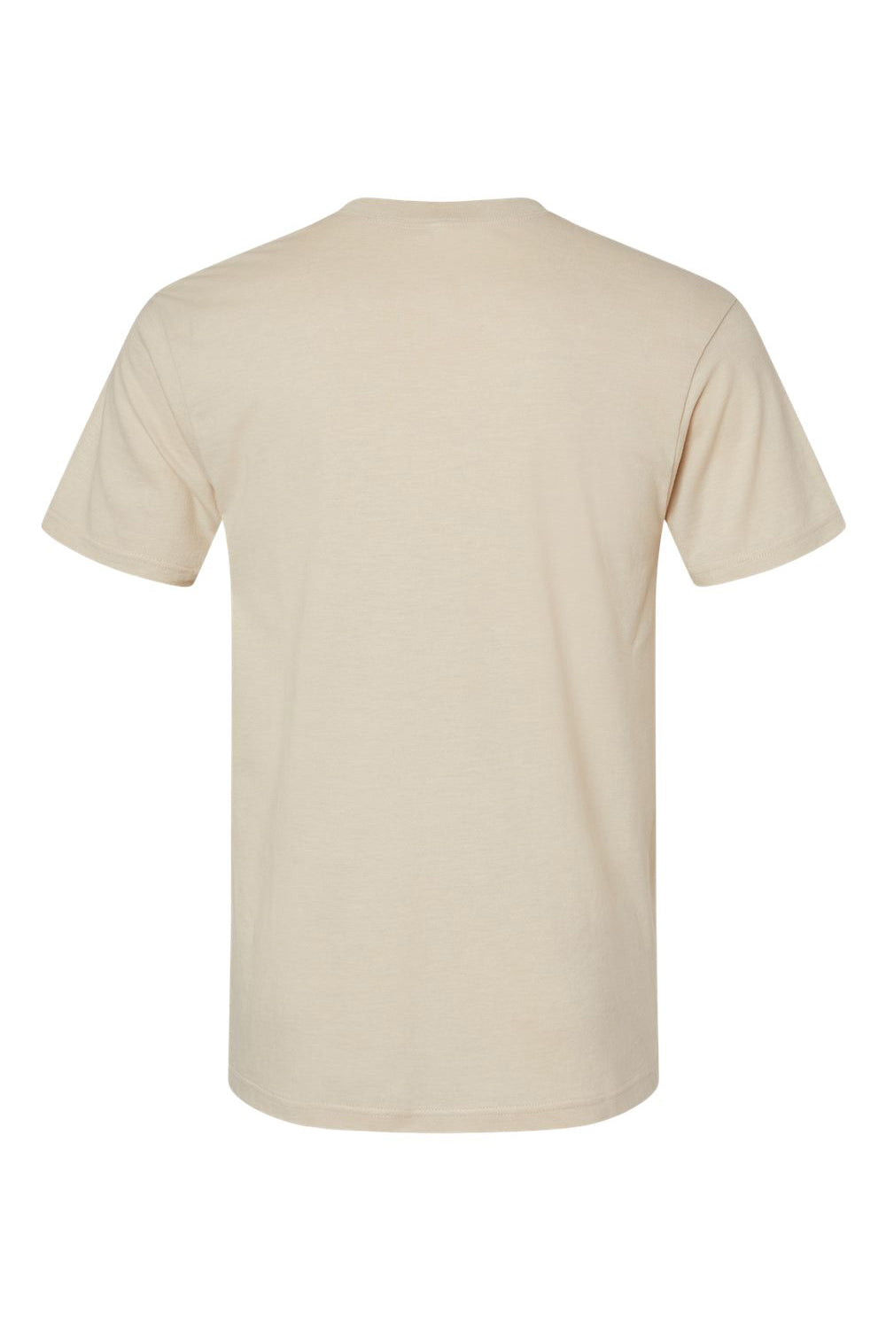 American Apparel 2001CVC Mens CVC Short Sleeve Crewneck T-Shirt Heather Bone Flat Back