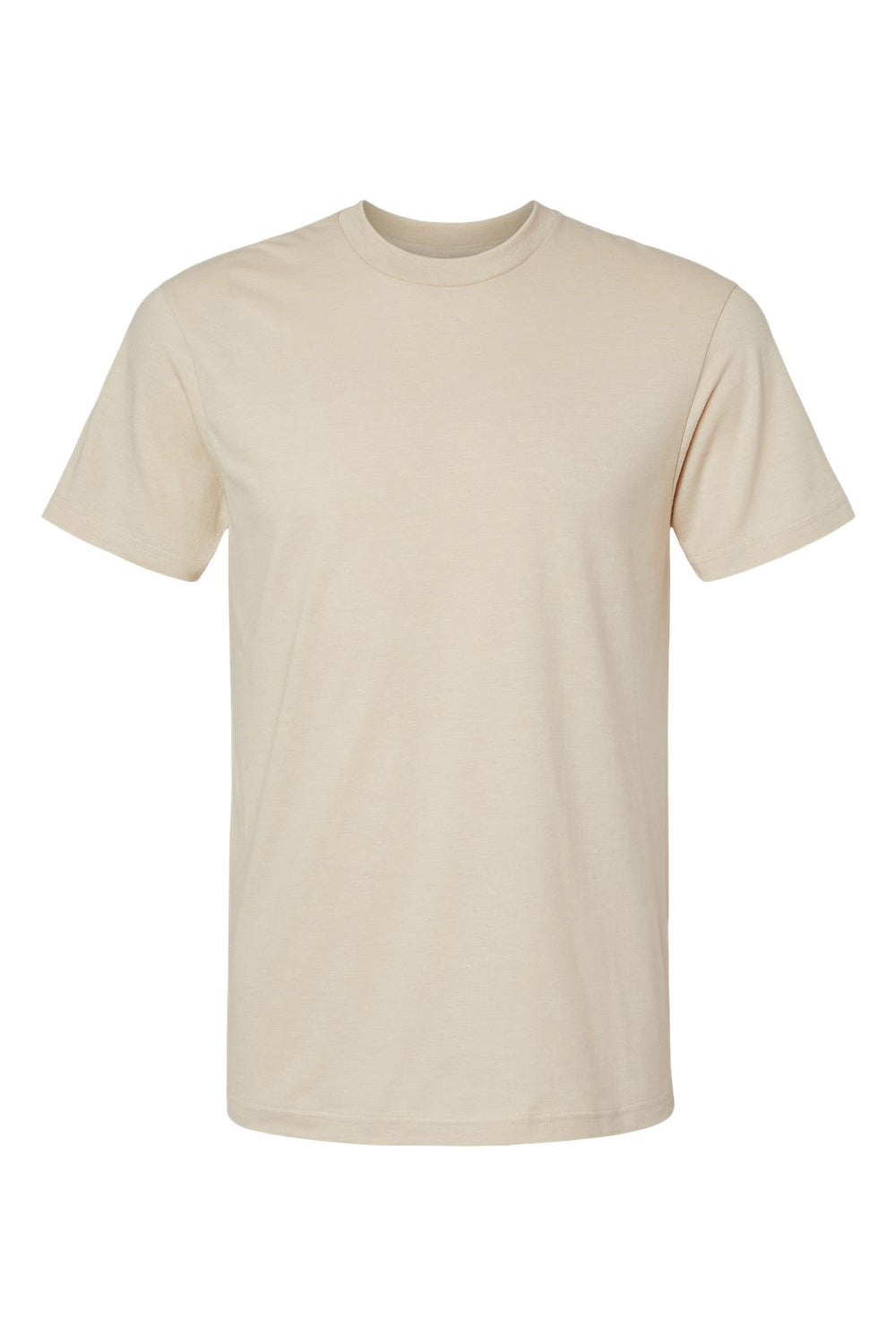 American Apparel 2001CVC Mens CVC Short Sleeve Crewneck T-Shirt Heather Bone Flat Front