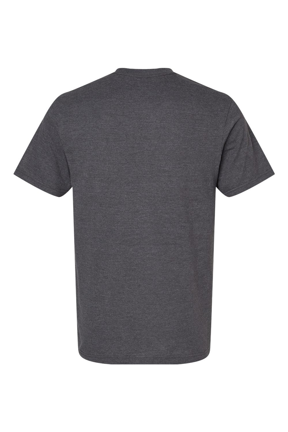 American Apparel 2001CVC Mens CVC Short Sleeve Crewneck T-Shirt Heather Charcoal Grey Flat Back
