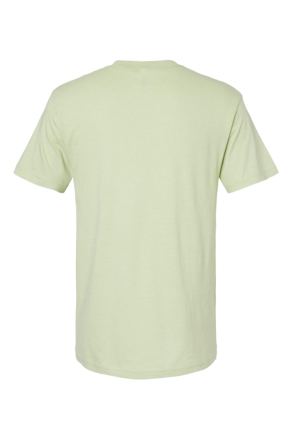 American Apparel 2001CVC Mens CVC Short Sleeve Crewneck T-Shirt Heather Cucumber Green Flat Back