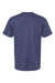American Apparel 2001CVC Mens CVC Short Sleeve Crewneck T-Shirt Heather Indigo Blue Flat Back