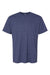 American Apparel 2001CVC Mens CVC Short Sleeve Crewneck T-Shirt Heather Indigo Blue Flat Front