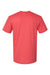 American Apparel 2001CVC Mens CVC Short Sleeve Crewneck T-Shirt Heather Red Flat Back