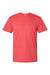 American Apparel 2001CVC Mens CVC Short Sleeve Crewneck T-Shirt Heather Red Flat Front