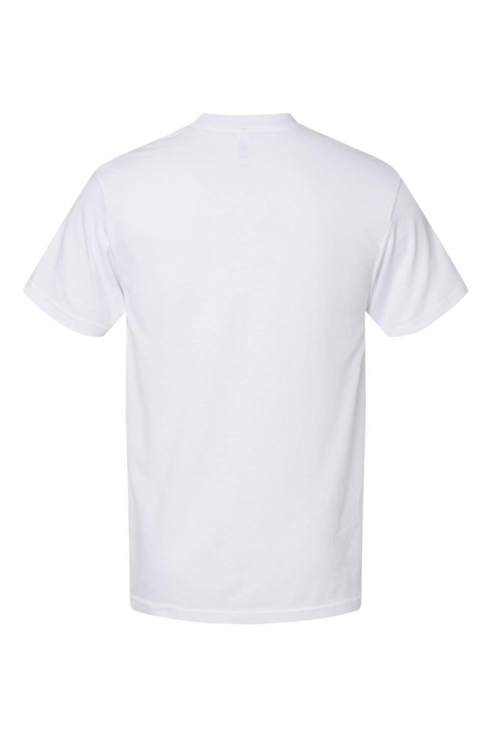 American Apparel 2001CVC Mens CVC Short Sleeve Crewneck T-Shirt White Flat Back