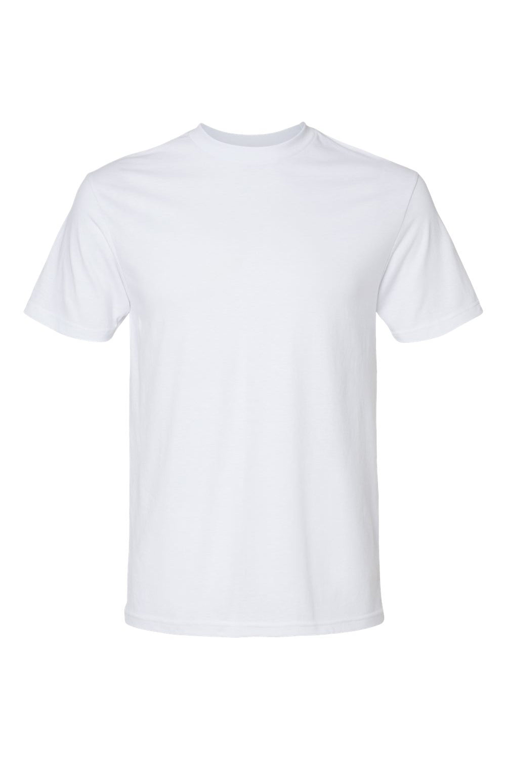 American Apparel 2001CVC Mens CVC Short Sleeve Crewneck T-Shirt White Flat Front