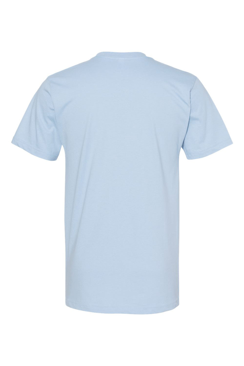 American Apparel 2001 Mens Fine Jersey Short Sleeve Crewneck T-Shirt Powder Blue Flat Back
