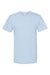 American Apparel 2001 Mens Fine Jersey Short Sleeve Crewneck T-Shirt Powder Blue Flat Front
