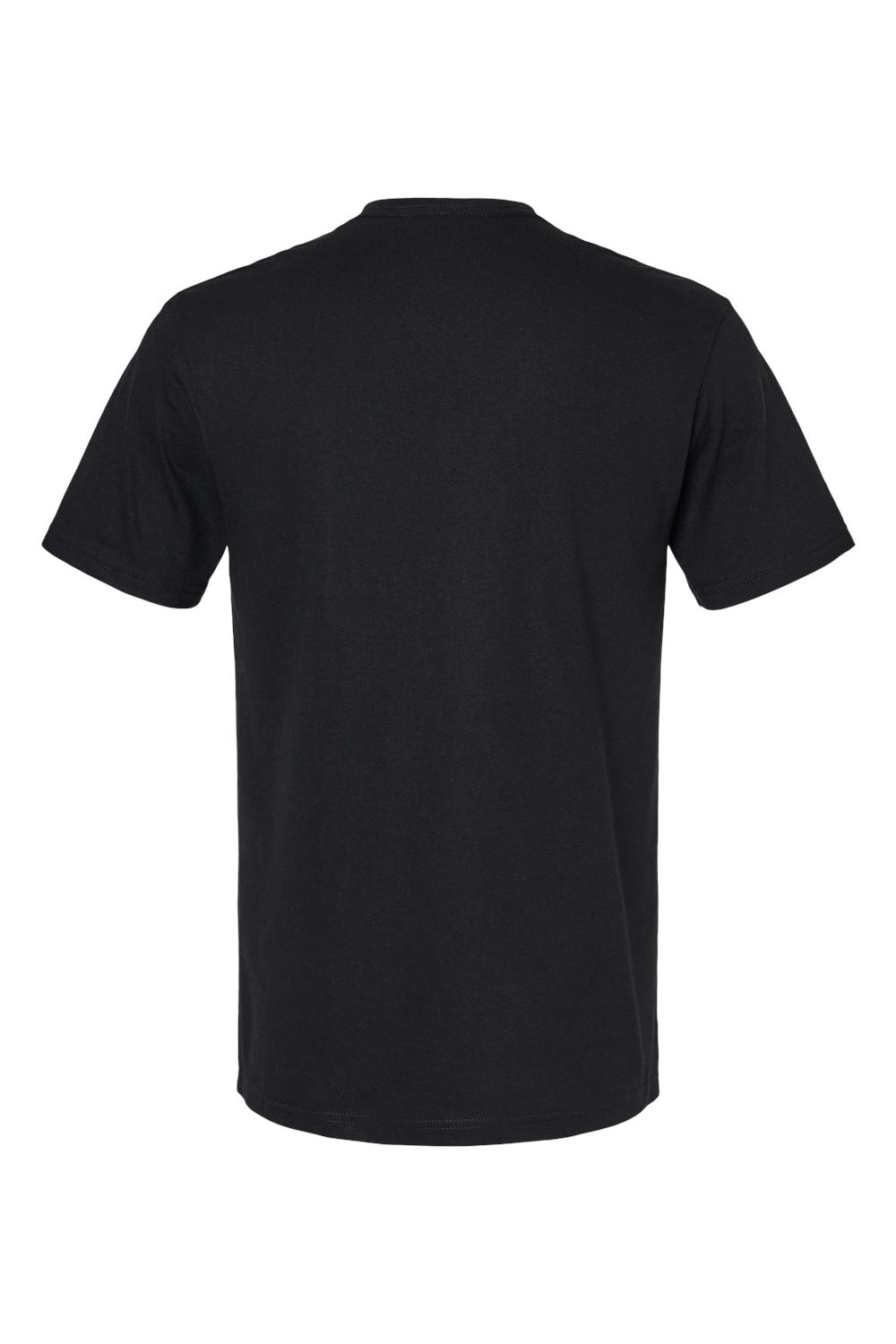 American Apparel 2006CVC Mens CVC Short Sleeve V-Neck T-Shirt Black Flat Back