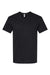 American Apparel 2006CVC Mens CVC Short Sleeve V-Neck T-Shirt Black Flat Front
