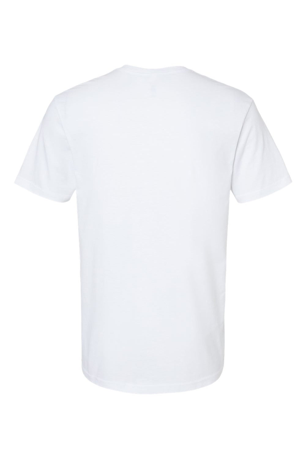 American Apparel 2006CVC Mens CVC Short Sleeve V-Neck T-Shirt White Flat Back