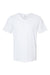 American Apparel 2006CVC Mens CVC Short Sleeve V-Neck T-Shirt White Flat Front