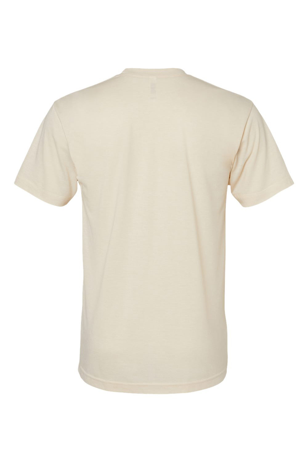 American Apparel TR401 Mens Track Short Sleeve Crewneck T-Shirt Cream Flat Back