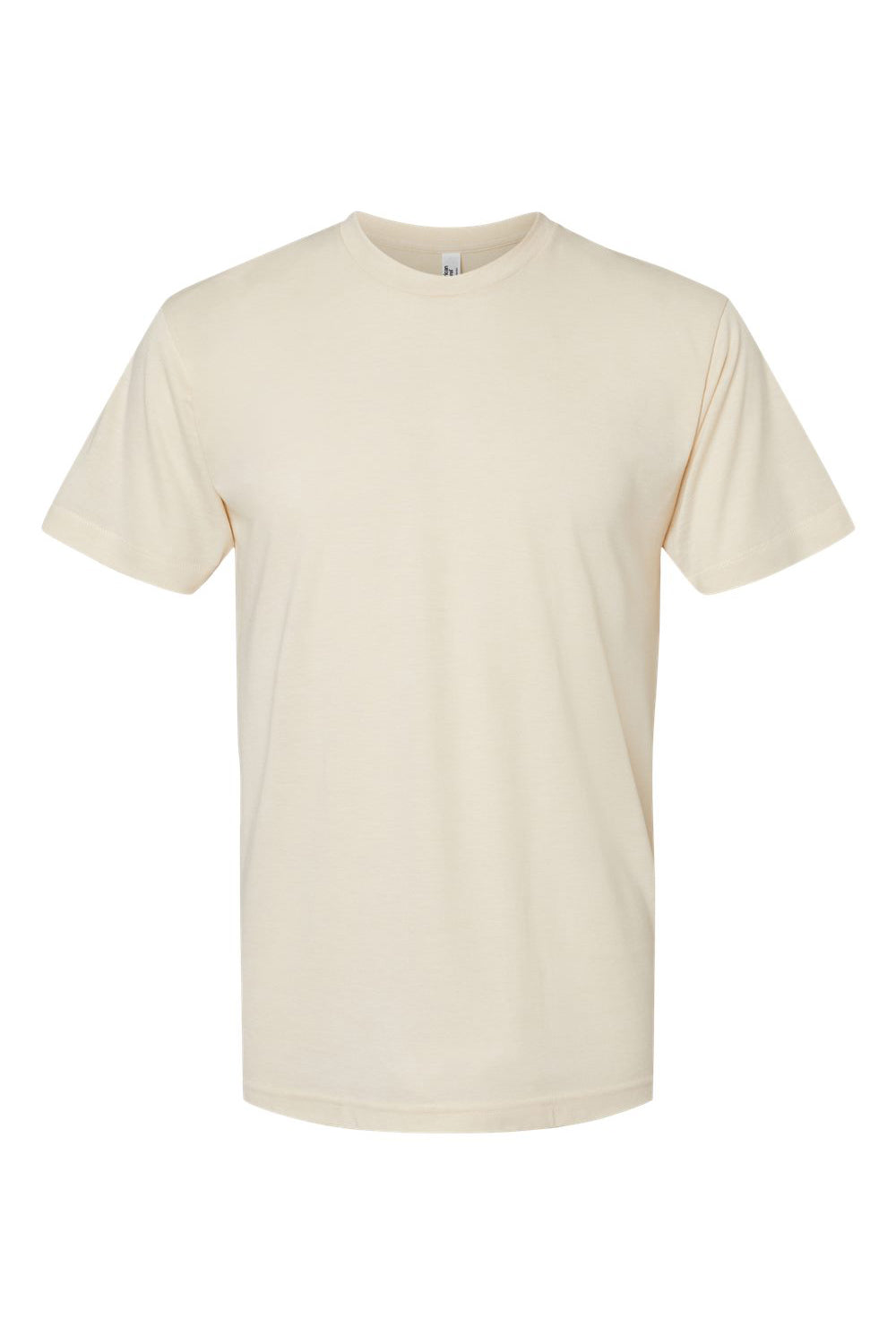American Apparel TR401 Mens Track Short Sleeve Crewneck T-Shirt Cream Flat Front