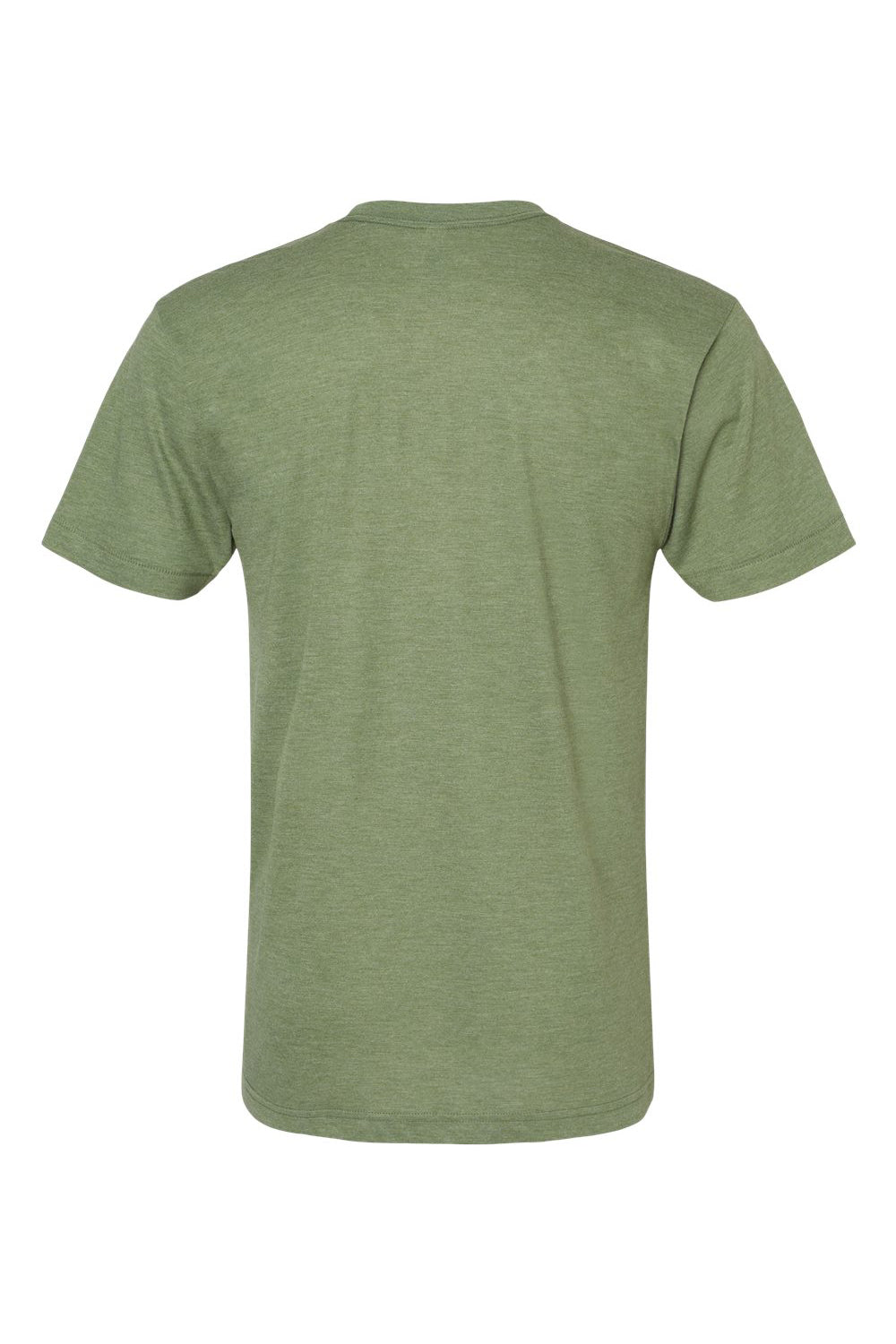 American Apparel TR401 Mens Track Short Sleeve Crewneck T-Shirt Olive Green Flat Back