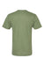 American Apparel TR401 Mens Track Short Sleeve Crewneck T-Shirt Olive Green Flat Back