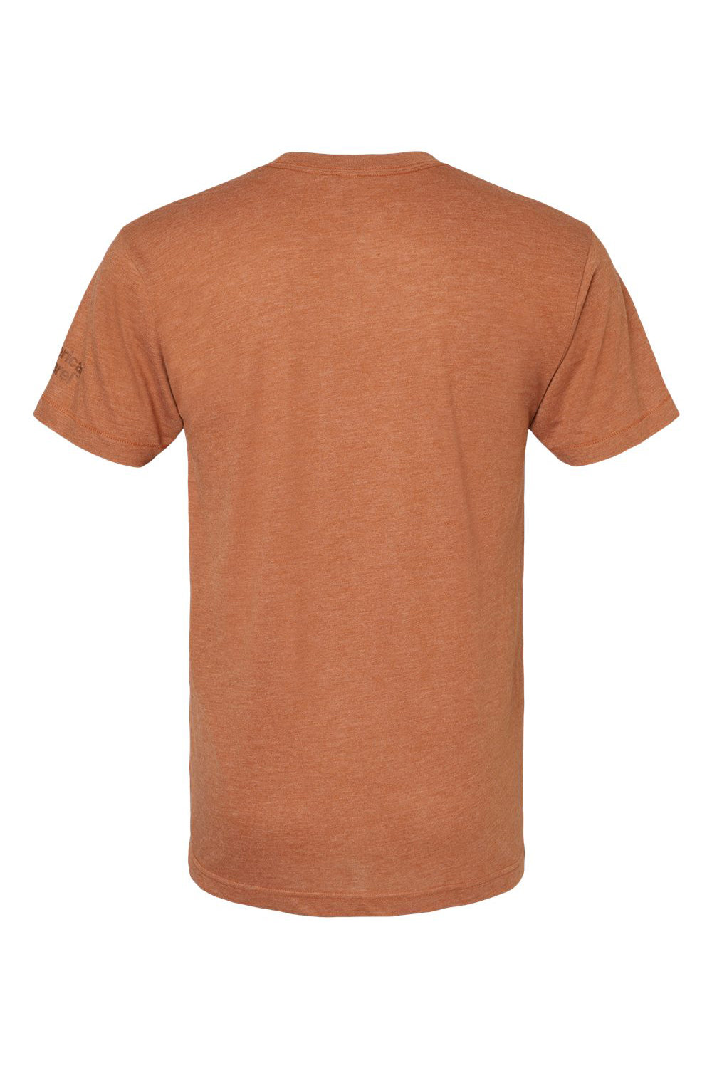 American Apparel TR401 Mens Track Short Sleeve Crewneck T-Shirt Rust Flat Back