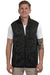 Burnside B3910 Mens Sweater Knit Full Zip Vest Heather Black Model Front