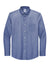 Brooks Brothers Mens Wrinkle Resistant Pinpoint Long Sleeve Button Down Shirt w/ Pocket Cobalt Blue Flat Front