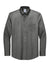 Brooks Brothers Mens Wrinkle Resistant Pinpoint Long Sleeve Button Down Shirt w/ Pocket Deep Black Flat Front