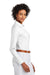Brooks Brothers Womens Wrinkle Resistant Pinpoint Long Sleeve Button Down Shirt White Model Side