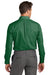 Brooks Brothers Mens Wrinkle Resistant Nailhead Long Sleeve Button Down Shirt w/ Pocket Club Green Model Back