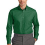 Brooks Brothers Mens Wrinkle Resistant Nailhead Long Sleeve Button Down Shirt w/ Pocket - Club Green