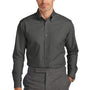Brooks Brothers Mens Wrinkle Resistant Nailhead Long Sleeve Button Down Shirt w/ Pocket - Deep Black