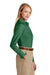 Brooks Brothers Womens Wrinkle Resistant Nailhead Long Sleeve Button Down Shirt Club Green Model Side