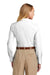 Brooks Brothers Womens Wrinkle Resistant Nailhead Long Sleeve Button Down Shirt White Model Back