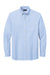 Brooks Brothers Mens Casual Oxford Long Sleeve Button Down Shirt w/ Pocket Newport Blue Flat Front
