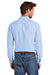 Brooks Brothers Mens Casual Oxford Long Sleeve Button Down Shirt w/ Pocket Newport Blue Model Back