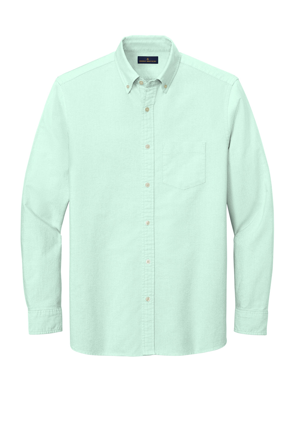 Brooks Brothers Mens Casual Oxford Long Sleeve Button Down Shirt w/ Pocket - Soft Mint Green - Closeout Brooks Brothers Mens Casual Oxford Long Sleeve Button Down Shirt w/ Pocket - Soft Mint Green - Closeout